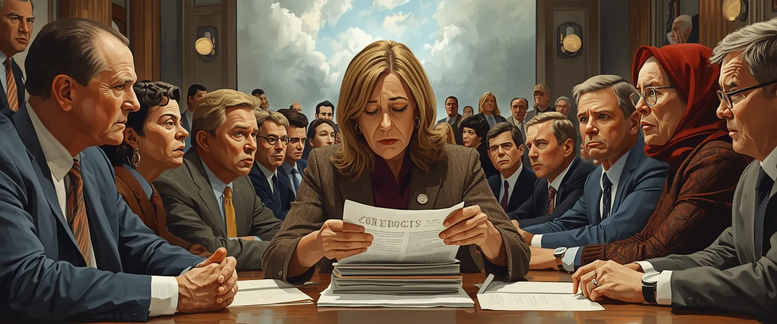The day's cover: one painted scene made from today's pieces