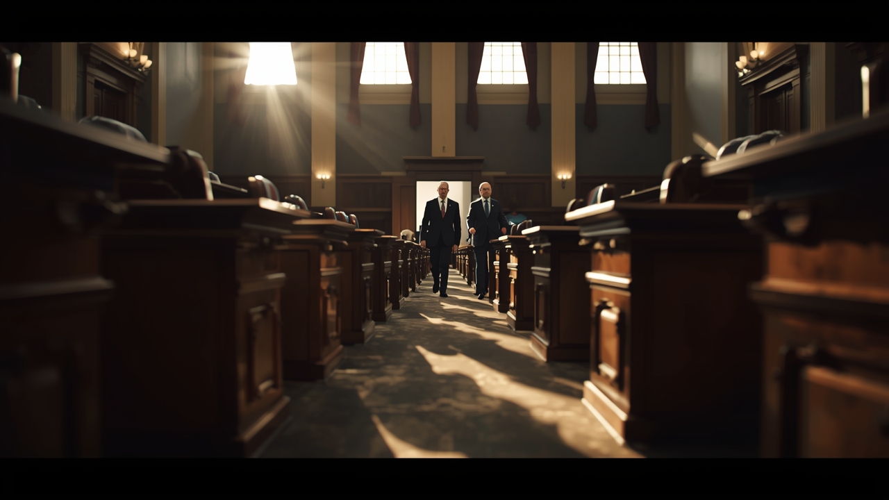 Lawmakers exit chamber after redistricting push